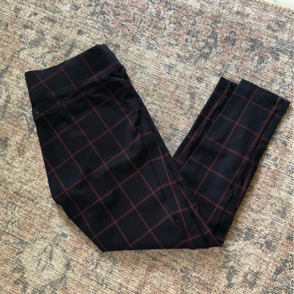 Loft plaid skinny leggings